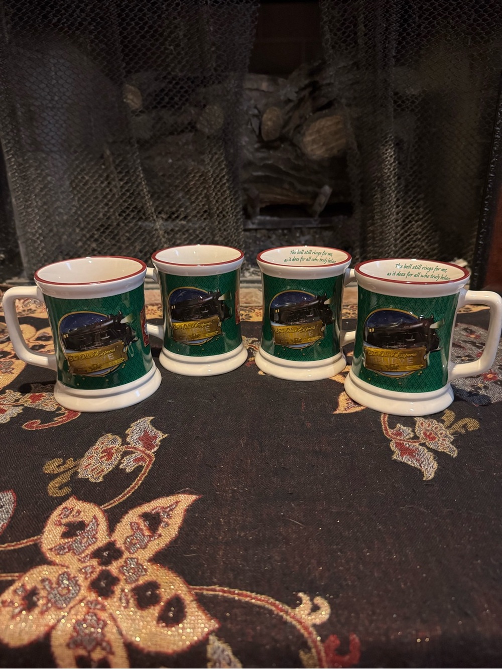 The Polar Express 12oz Believe 3D Ceramic Hot Chocolate Mug - Set of 4